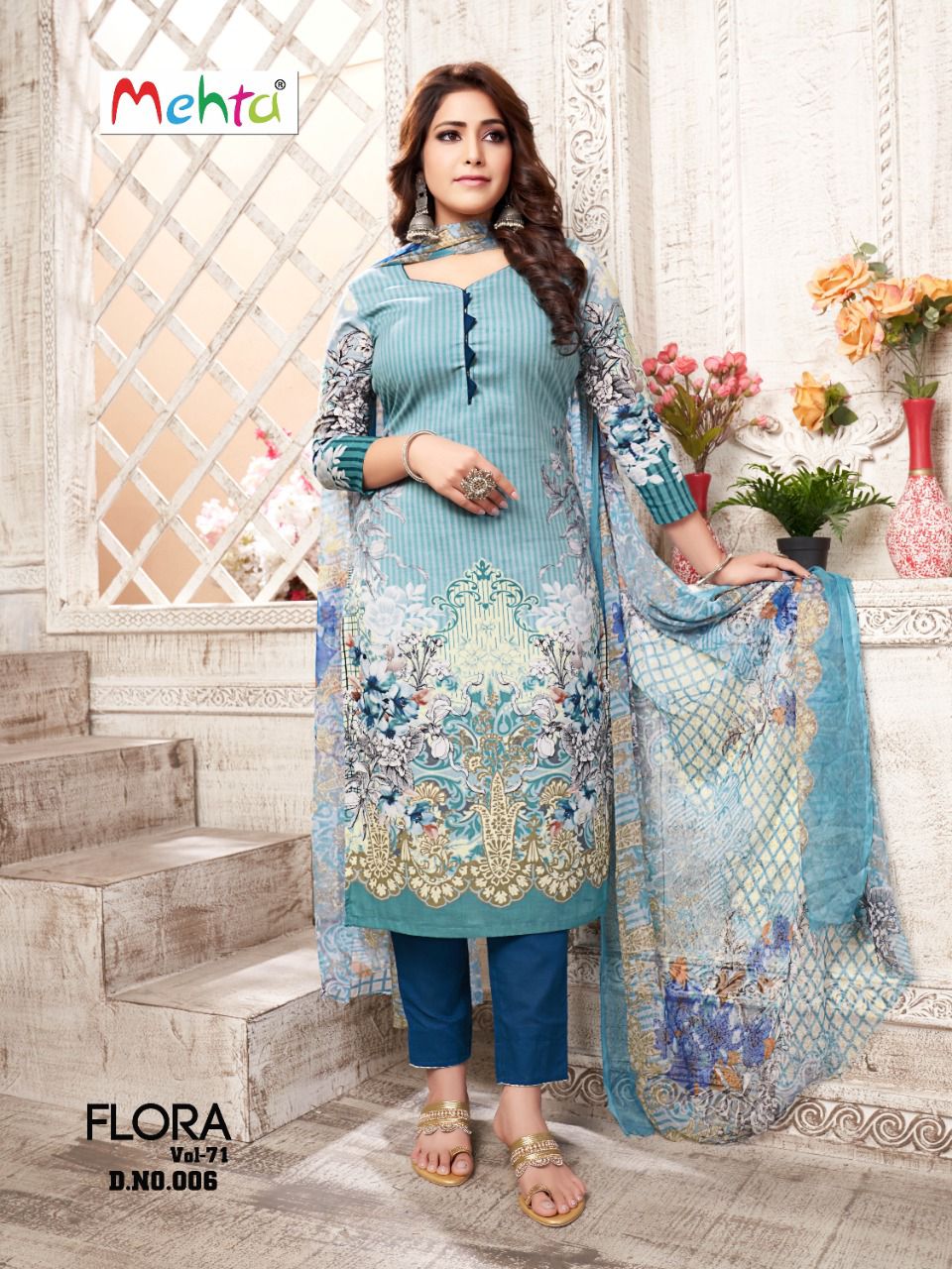 Mehta Flora Vol 71 Daily Wear Wholesale Printed Cotton Dress Material